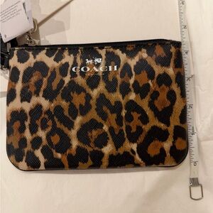 Coach Animal Print Wristlet